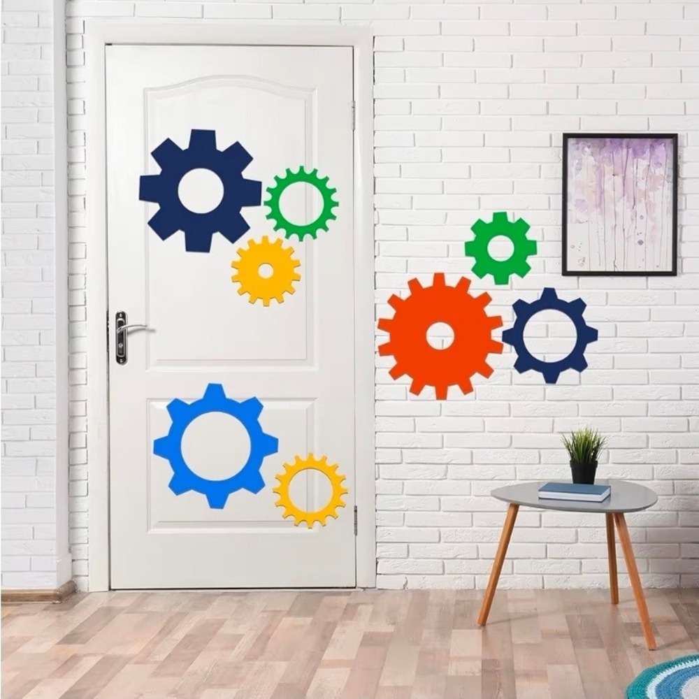 72 pieces Robot Gears‎ party decor Colorful Gears to create backdrop - Picture 2 of 3